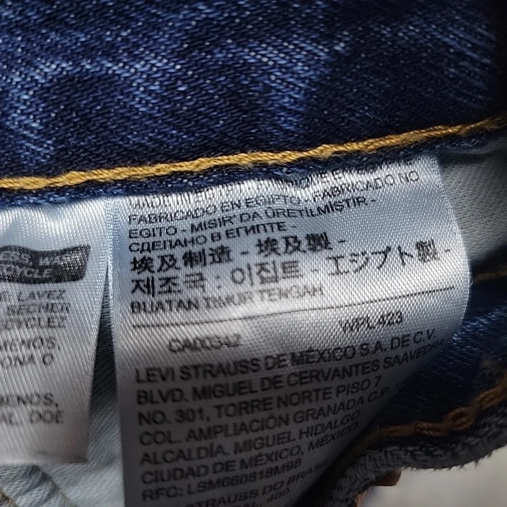 Levi's Jeans Men 38x30 Blue‎ 505 Regular Fit Straight Leg Workwear Casual